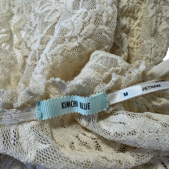 UO Kimchi Blue Lace Bohemian Sheer Blouse, Medium - Picture 10 of 13